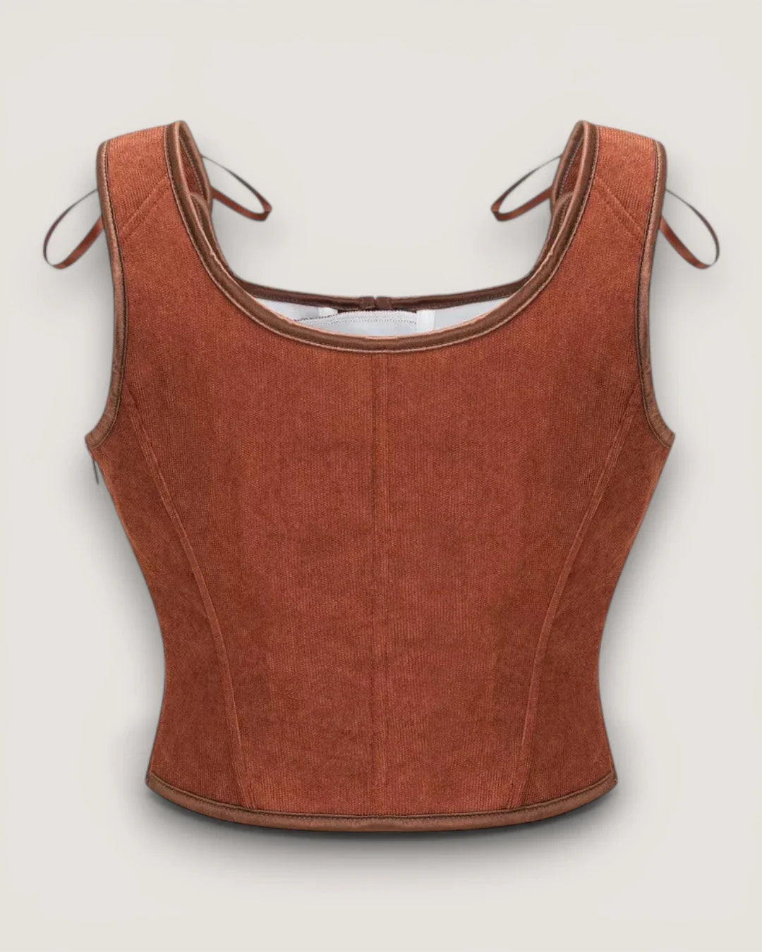 Structured Lace-Up Corset Top