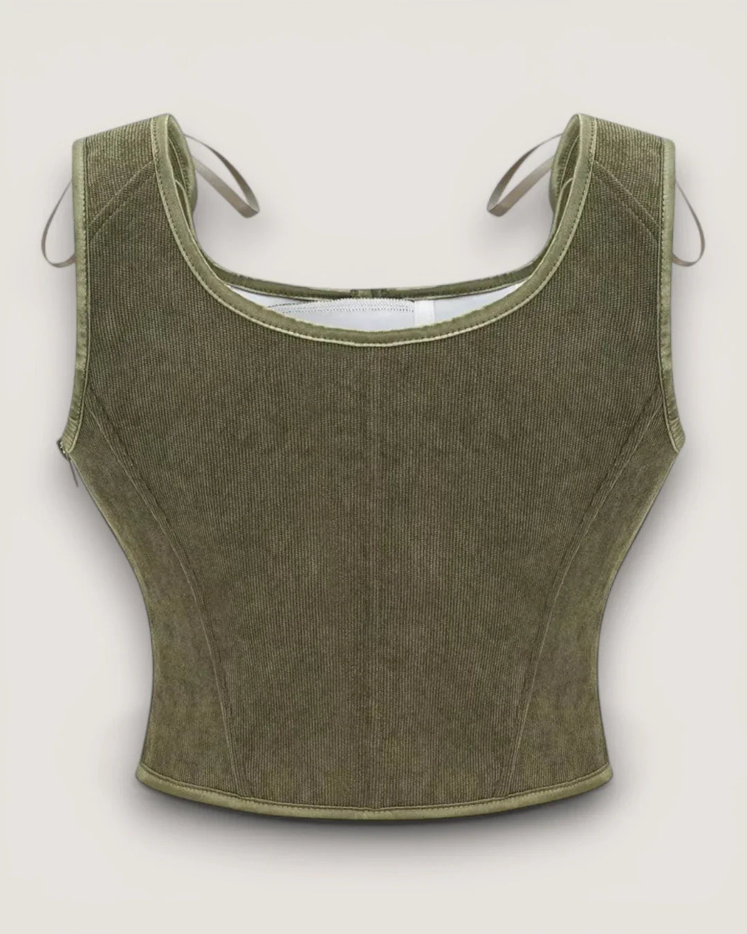 Structured Lace-Up Corset Top
