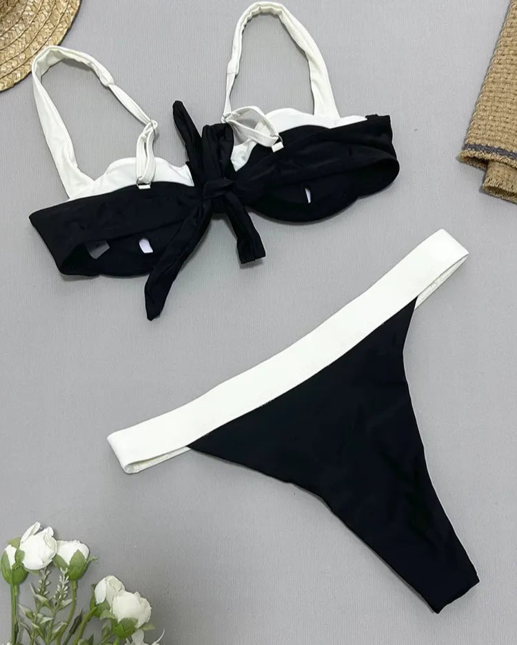 U-Bar Colorblock Bikini Set