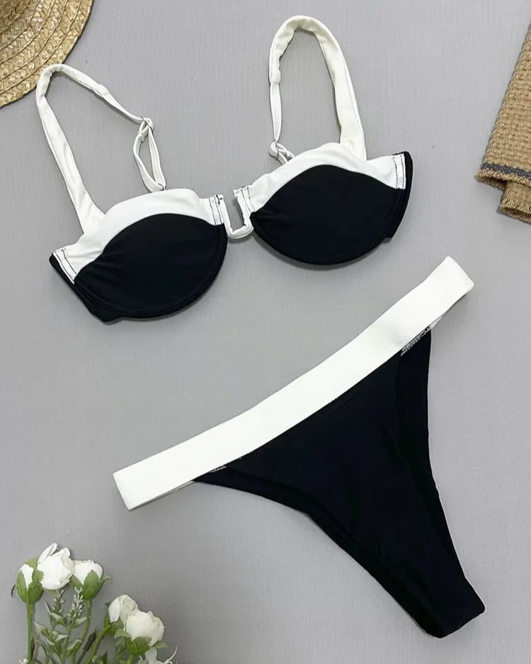 U-Bar Colorblock Bikini Set