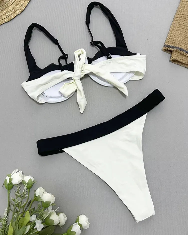 U-Bar Colorblock Bikini Set
