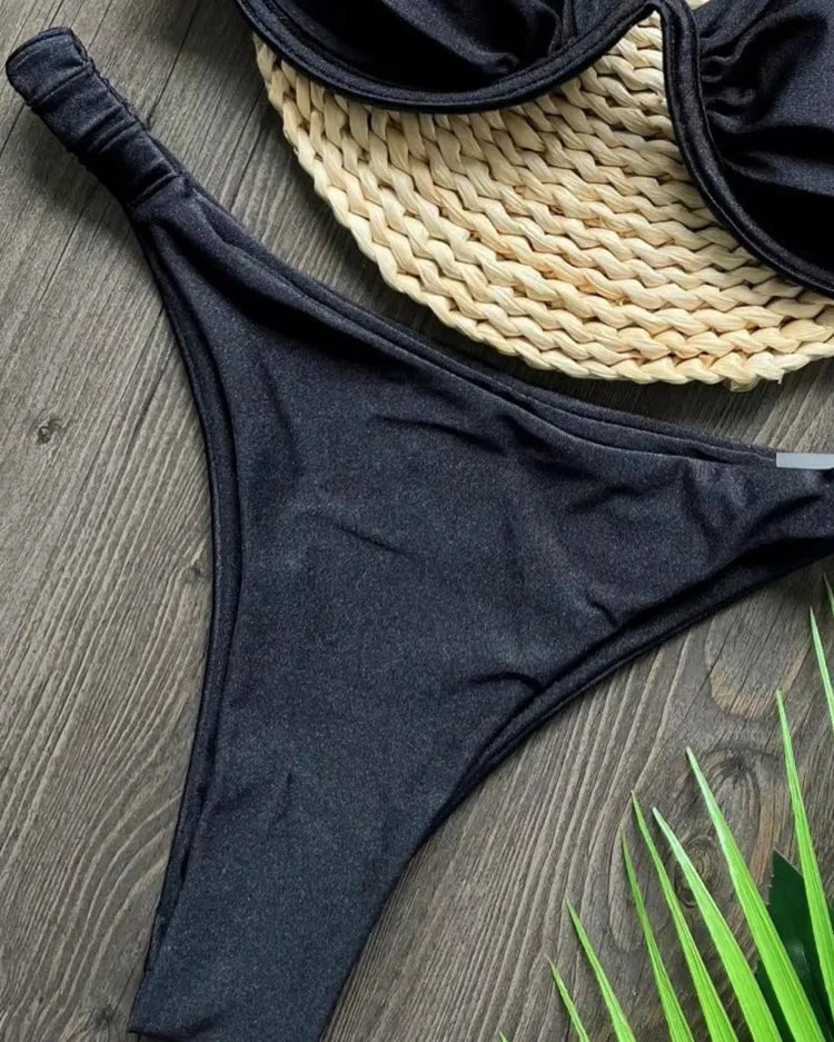 Underwired V-Wire Bikini Set