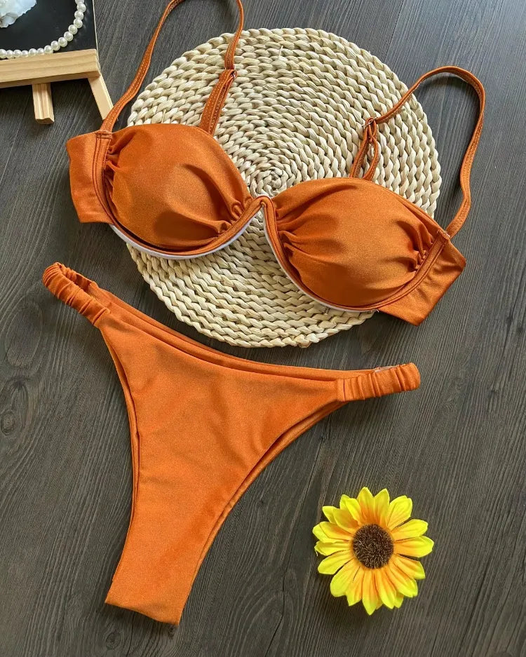 Underwired V-Wire Bikini Set